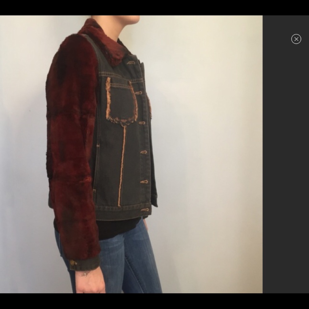 New Krio Denim and Fur jacket size S